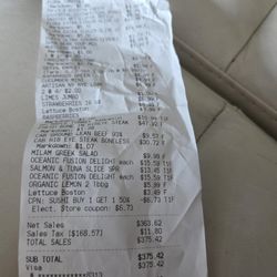 Rk Centers - 168th - Grocery bill