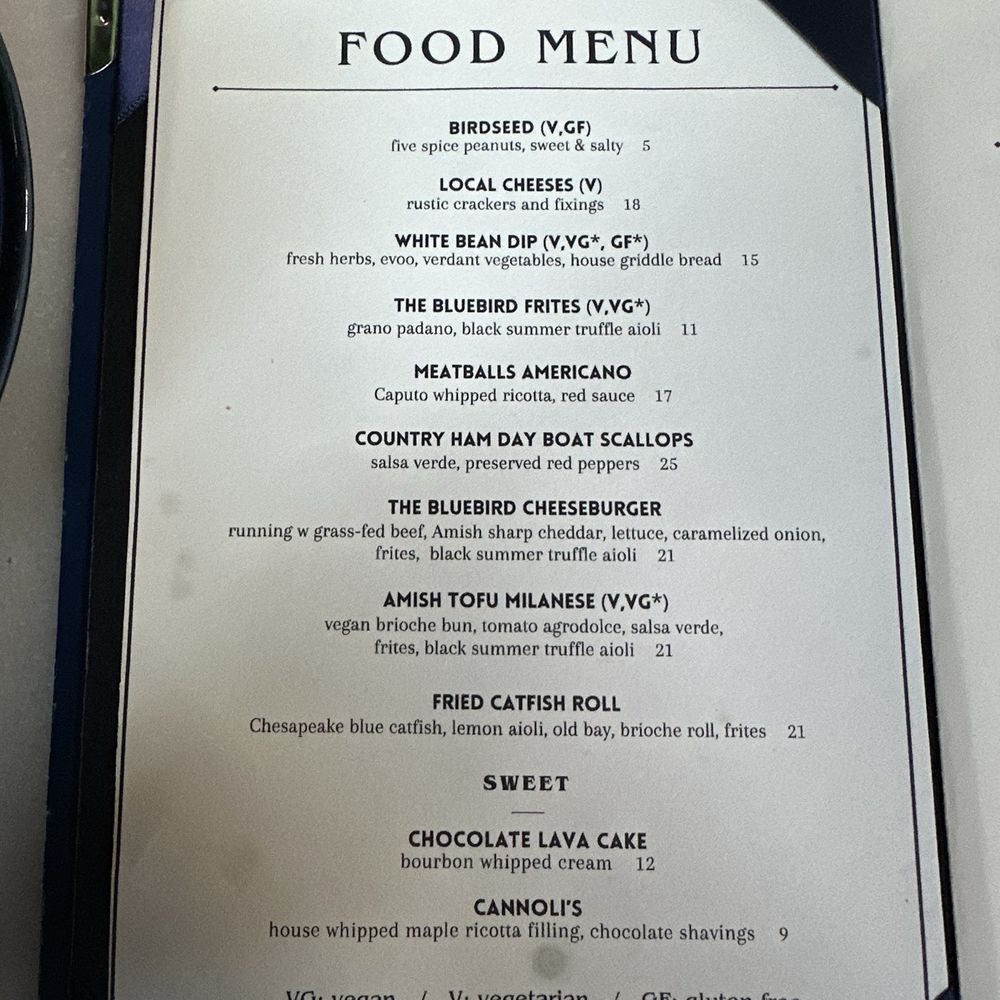 The Bluebird Cocktail Room - Menu - Cocktail Bars Near Me - Baltimore, Maryland The Bluebird Cocktail Room - Menu - Cocktail Bars Near Me - Baltimore, Maryland