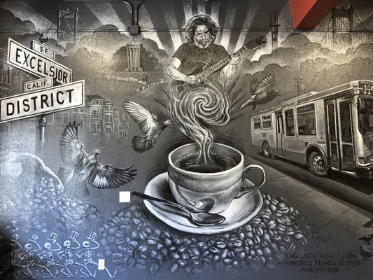 Foto van Double Shot Coffee - San Francisco, CA, Verenigde Staten. Mural