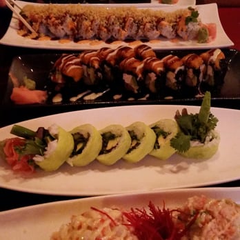 Rollapalooza - Starting from the back... Crazy, Godzilla, Black Monster, Green Arrow and Rollapoluza. - Sushi Bars Near Me - Chicago, Illinois