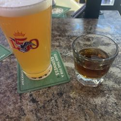 The Spurr Lounge - Bourbon shot and voodoo Ranger IPA
