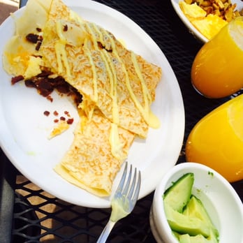 MeMe's Cafe - Traditional Breakfast crepe with bacon - American Near Me - Springdale, Utah