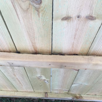 Aztec Fence Company - Wood falling apart. Arrogant Ernie says It's normal and it will stop.... eventually. Fence is only 2 months old! - Fences & Gates Near Me - Round Lake, Illinois Aztec Fence Company - Wood falling apart. Arrogant Ernie says It's normal and it will stop.... eventually. Fence is only 2 months old! - Fences & Gates Near Me - Round Lake, Illinois
