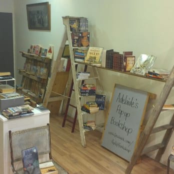 Adelaide's Pop-up Bookshop - Part of the salvage-themed setup in James Place - Bookstores Near Me - Adelaide, SA