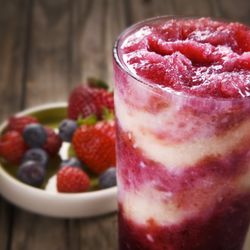 Macayo's Mexican Food - Served frozen, Reposado tequila, Bols Elderflower, strawberry, blackberry & raspberry