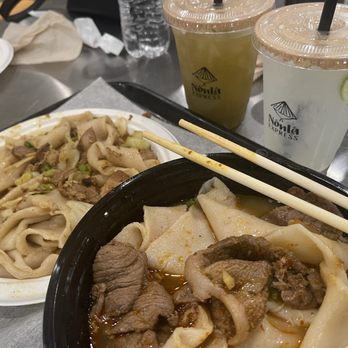 Xi’an Famous Foods - [N1] Spicy Cumin Lamb Hand-Ripped Noodles [N9] Pork "Zha Jiang" Hand-Ripped Noodles - Chinese Near Me - Flushing, New York