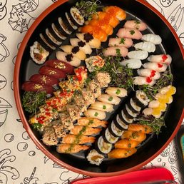 Sushi for four! Sushi for four!
