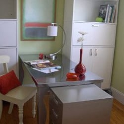 Cecile Lozano Interiors - Client wanted a bright, modern home office space, which we gave her. Now work is less work. www.cecilelozanointeriors.com