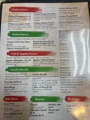 Menu photo 2 Ferrara Pizza & Pasta Burlington, NC Menu photo 2 Ferrara Pizza & Pasta Burlington, NC