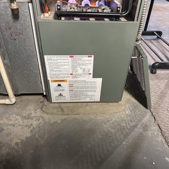 Genes - Clearly shows the door was not replaced. - Heating & Air Conditioning/HVAC Near Me - Medina, Ohio