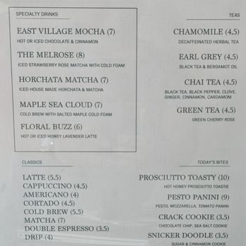 Tori Cafe - Menu sheet - Coffee & Tea Near Me - San Diego, California Tori Cafe - Menu sheet - Coffee & Tea Near Me - San Diego, California