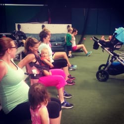 Empower Fitness - Mamas getting it even while wearing a baby and carrying a baby inside