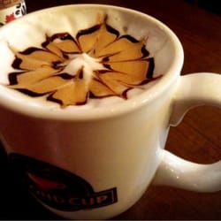 Second Cup - Hibiscus etching