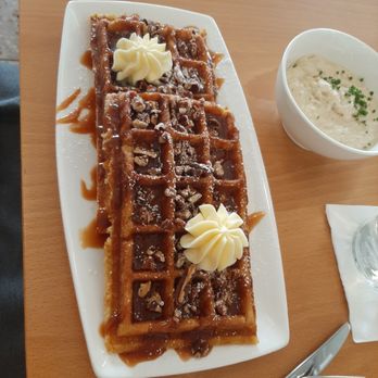 Counter Culture - pecan and salted caramel swirl waffle - New American Near Me - Tampa, Florida