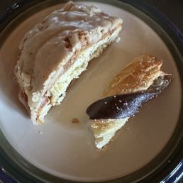 Brioche Cinnamon roll & part of a sticky stick