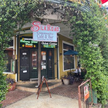 Silk Road - Corner entry & sidewalk seating - Indian Near Me - New Orleans, Louisiana