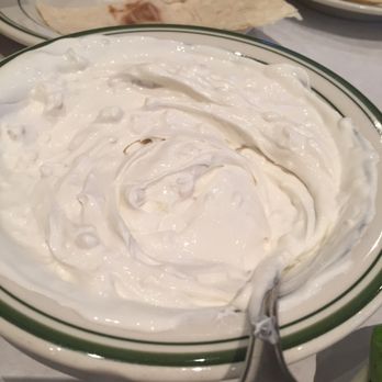 Raffi's Place - creamy, garlic yogurt sauce... SO GOOD! Must order every time! - Middle Eastern Near Me - Glendale, California Raffi's Place - creamy, garlic yogurt sauce... SO GOOD! Must order every time! - Middle Eastern Near Me - Glendale, California