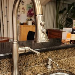 Quality Bath - Brizo Tulham faucet with Soap Dispenser