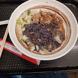 Purple rice noodles