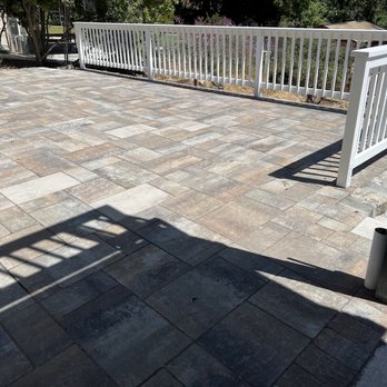 Vision LC Inc - Patio with pavers and railing to match an existing deck. - Landscaping Near Me - San Jose, California Vision LC Inc - Patio with pavers and railing to match an existing deck. - Landscaping Near Me - San Jose, California
