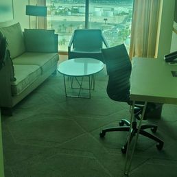 Suite room with view of south end of The Strip Suite room with view of south end of The Strip