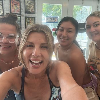 Key West Cuban Coffee - Left to right Manager Carolina , me daughter and manager sister - Cuban Near Me - Key West, Florida