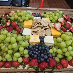 Fruit/Cheese/Crackers Charcuterie Board