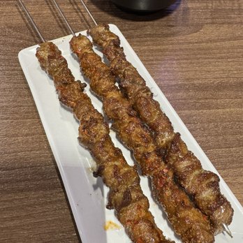 Ox 9 Lanzhou Hand Pulled Noodles - Lamb Skewers (3 Pieces) / 烤羊肉串(3串) - Chinese Near Me - Fremont, California Ox 9 Lanzhou Hand Pulled Noodles - Lamb Skewers (3 Pieces) / 烤羊肉串(3串) - Chinese Near Me - Fremont, California