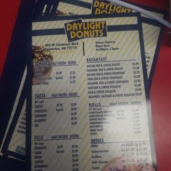 Daylight Donut - Menu