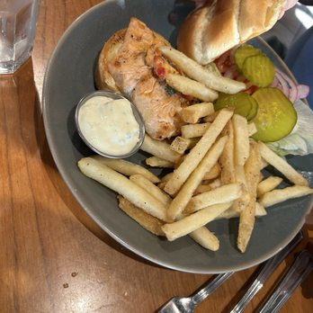 Anthony's HomePort - Salmon burger. - Seafood Near Me - Des Moines, Washington