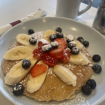 The Cookie Lady's Cafe - Pancakes with fresh strawberries, blueberries, and bananas - New American Near Me - Point Pleasant, New Jersey The Cookie Lady's Cafe - Pancakes with fresh strawberries, blueberries, and bananas - New American Near Me - Point Pleasant, New Jersey