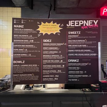1-800-Lucky - Jeepney menu - Asian Fusion Near Me - Miami, Florida 1-800-Lucky - Jeepney menu - Asian Fusion Near Me - Miami, Florida