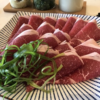 Halves Boiling Pot + Grill - Wagyu! Thin and tender! Love it! - Japanese Near Me - Foothill Ranch, California