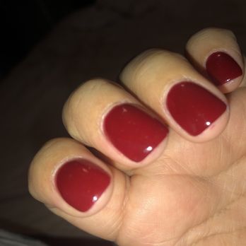 Kelly's Nails Spa - Dipped nails #6 color Royal Red - Nail Salons Near Me - Antelope, California Kelly's Nails Spa - Dipped nails #6 color Royal Red - Nail Salons Near Me - Antelope, California