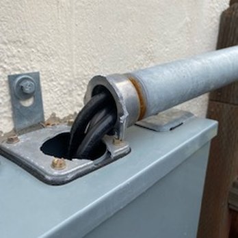 Simply Electric - Riser snapped from electrical panel - Electricians Near Me Simply Electric - Riser snapped from electrical panel - Electricians Near Me