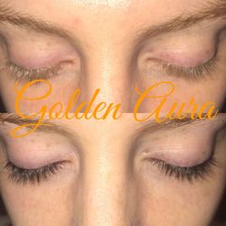 Golden Aura Spa - Lash tinting for blonde lashes