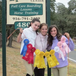 Granite Bay Equestrian Center - Chloe, Rose and Meagan after a show.