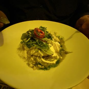 El Kallejon - Main dish Huipil de Maiz -Soft corn tortilla, 4 cheeses, mild tomatillo sauce, greens, crema, with Huitlacoche Y Shiitake Mushrooms. - Tapas Bars Near Me - New York, New York