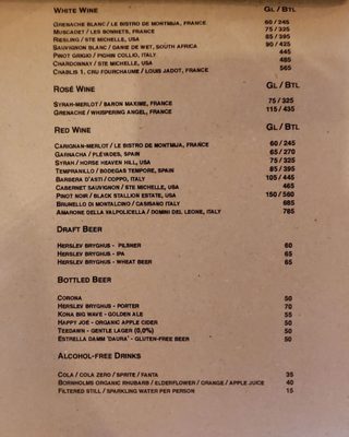 Menu photo 6 maple casual dining København, Menu photo 6 maple casual dining København,