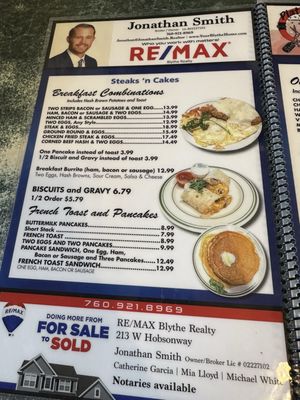 Menu photo 3 Steaks and Cakes Blythe, CA Menu photo 3 Steaks and Cakes Blythe, CA