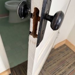 Antelope Lodge - Bathroom door.
