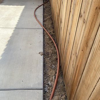 Frontier Internet - Incredibly thick, red cable, running from their box through my whole yard. - Telecommunications Near Me Frontier Internet - Incredibly thick, red cable, running from their box through my whole yard. - Telecommunications Near Me