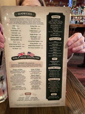 Menu photo 7 Six Pence Pub Savannah, GA