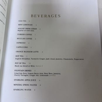 Ammatoli - Beverage Menu - Mediterranean Near Me - Long Beach, California
