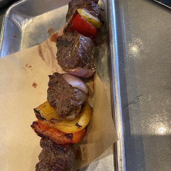 Simply Fish Seafood - Filet mignon skewer - Fish & Chips Near Me - Costa Mesa, California