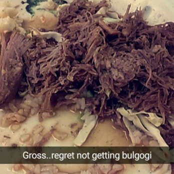 Ipo BBQ - My disgusting watery kalua pork! Bf currently sick from his bulgogi bowl ignore everything after "gross" - Hawaiian Near Me - Poway, California Ipo BBQ - My disgusting watery kalua pork! Bf currently sick from his bulgogi bowl ignore everything after "gross" - Hawaiian Near Me - Poway, California