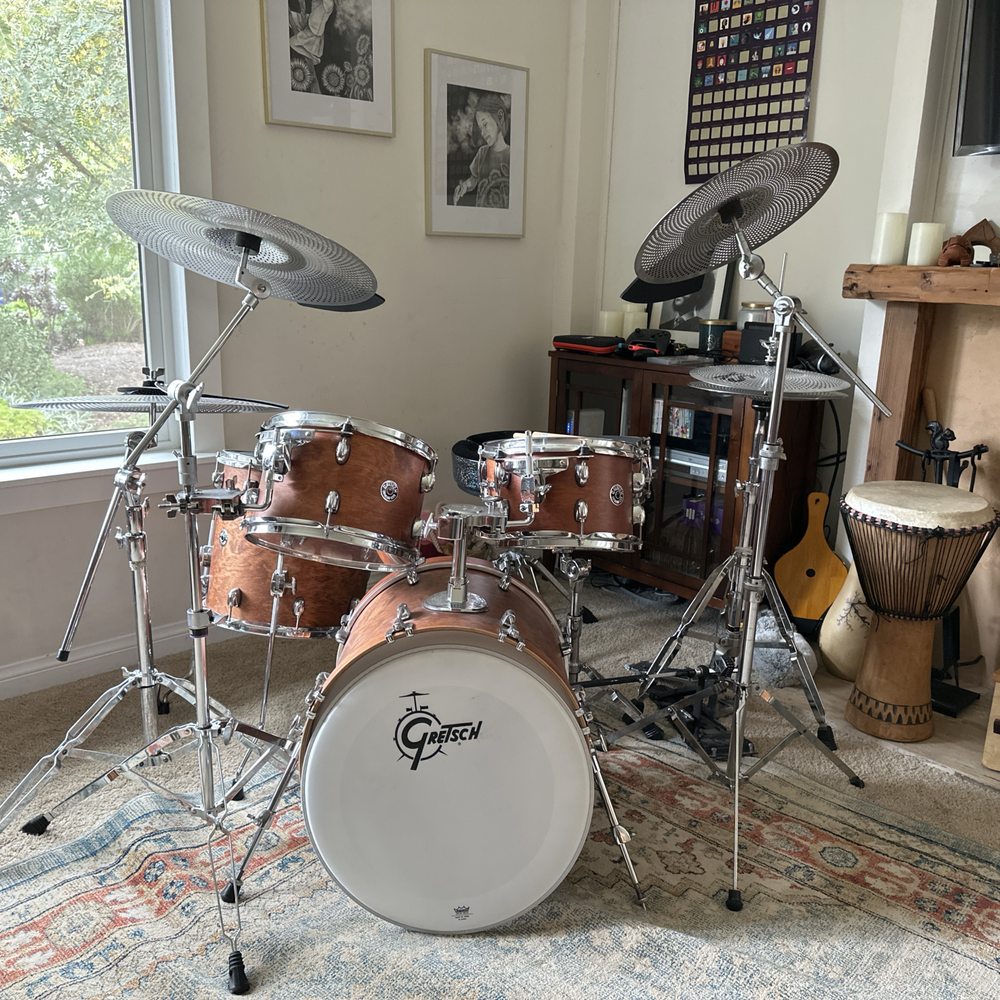 My beautiful Gretsch Catalina kit from Drum Flip, with custom-ordered, perfectly-matching high tom My beautiful Gretsch Catalina kit from Drum Flip, with custom-ordered, perfectly-matching high tom