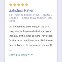 Timothy Shelton, MD - Reviews