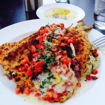 Piatti - Sweet potato crusted trout with lemon leek cream sauce - Pizza Near Me - San Antonio, Texas