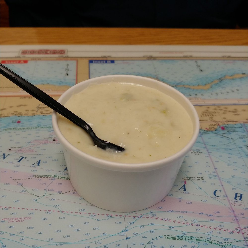 Harbor Fish & Chips - Clam Chowder so yummy and grilled fish and chips. - Fish & Chips Near Me - Oceanside, California